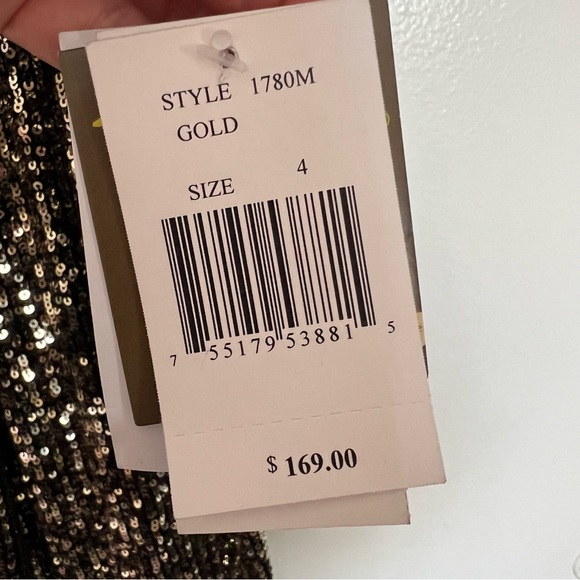 Taylor Sequins Slit Midi Dress - Picture 4 of 6